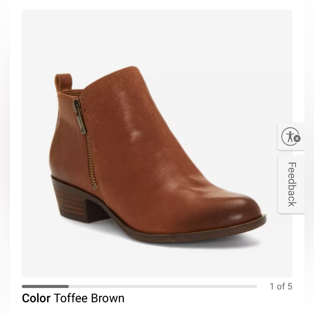 Lucky Brand Women's Toffee Brown Ankle Boots